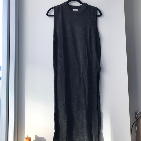 Wilfred wool sweater sleeveless in dark grey - Picture 1 of 5